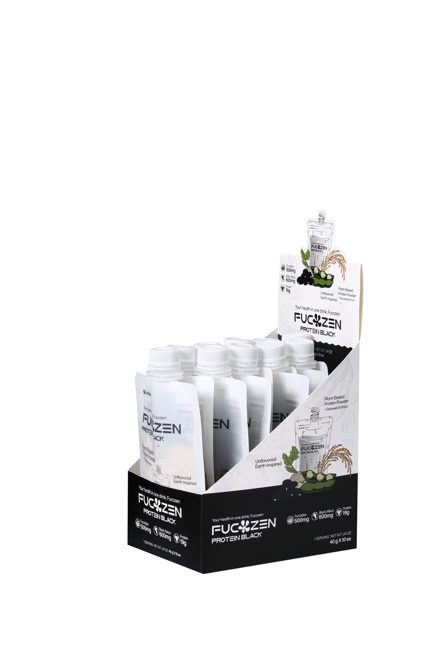 FucoZen Protein BLACK (Recovery & Energy Focus) - 1Box (10Pack)