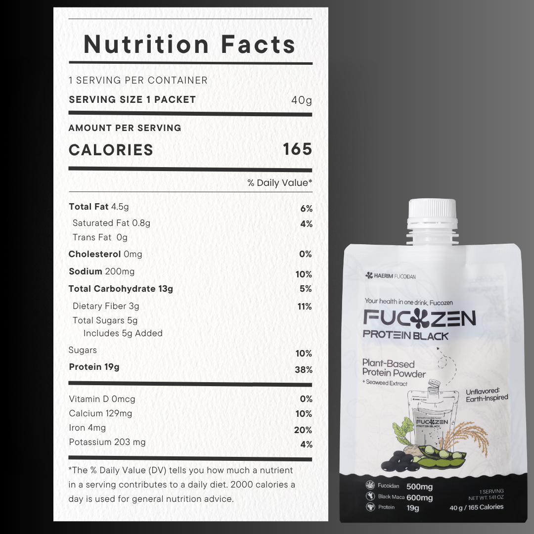 FucoZen Protein BLACK (Recovery & Energy Focus) - 1Box (10Pack)